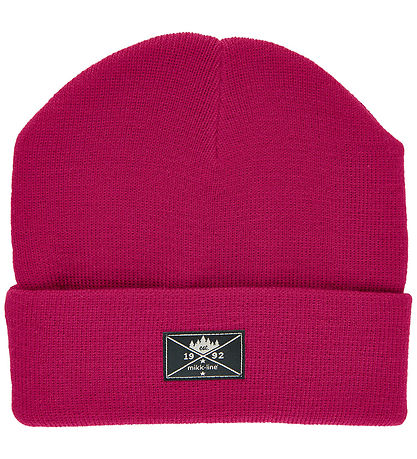 Mikk-Line Beanie - Knitted - Fuchsia Ed