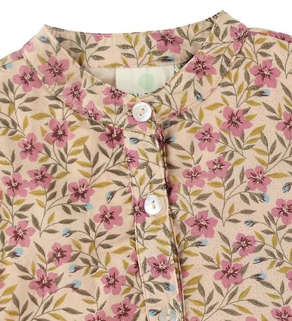 En Fant Hemdbluse - Flower Gewebt - Rose Dust