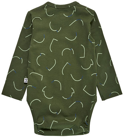 Hummel Bodysuit l/s - hmlObi - Olive Night