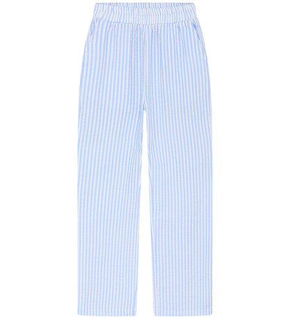Grunt Trousers - Tenna - Light blue/White Striped