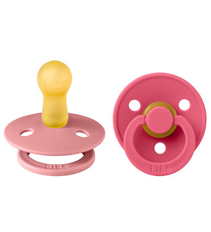 BIBS Colour Schnuller - 2er-Pack - Gr. 2 - Rund - Dusty Pink/Cor
