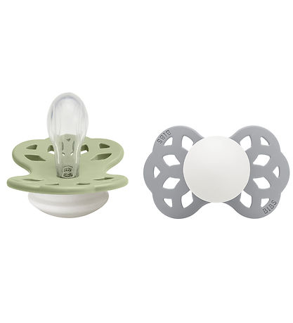 BIBS Infinity Glowing Pacifiers - 2-Pack - Size 1 - Symmetrical 