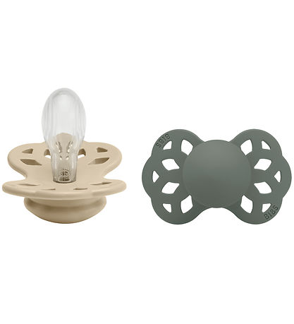 BIBS Infinity Pacifiers - 2-Pack - Size 2 - Symmetrical - Vanill