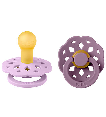 BIBS Bohemia Pacifiers - 2-Pack - Size 1 - Round - Violet Sky/Ma