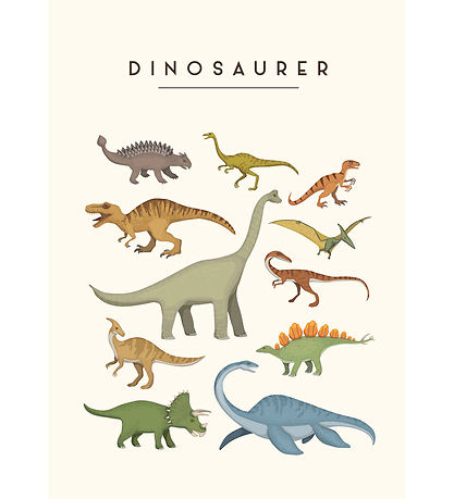 Citatplakat Affisch - Barnaffisch - Dinosaurier - A3