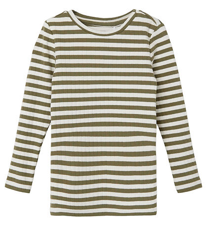Name It Bluse - Noos - NmfSuraja - Deep Lichen Green Streifen