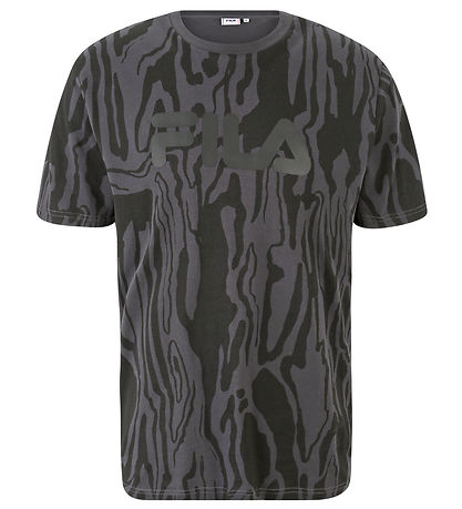Fila Stuttermabolur - Bethau - Camouflage Svart/Grey