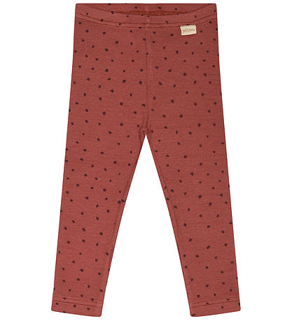 Petit Piao Leggings - Modal - Rib - Berry Dust/Dark Ed