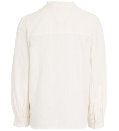 Tommy Hilfiger Hemd - Leiter Lace Frill Kragen - Ancient Whit