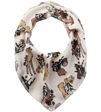 Name It Teething Bib - NbfWillit - Wool - Moonbeam/Aop