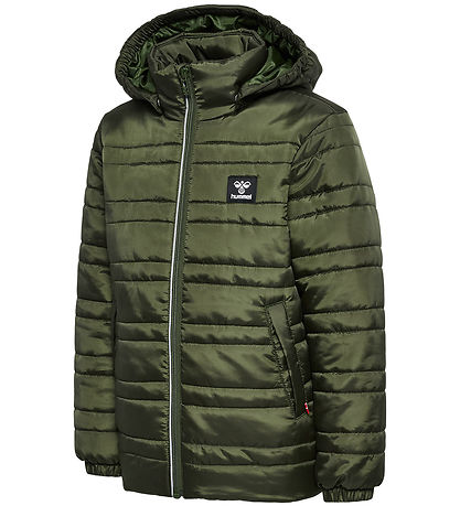 Hummel Vadderad jacka - hmlBilbo Tex - Olive Natt