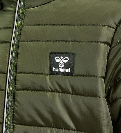 Hummel Vadderad jacka - hmlBilbo Tex - Olive Natt