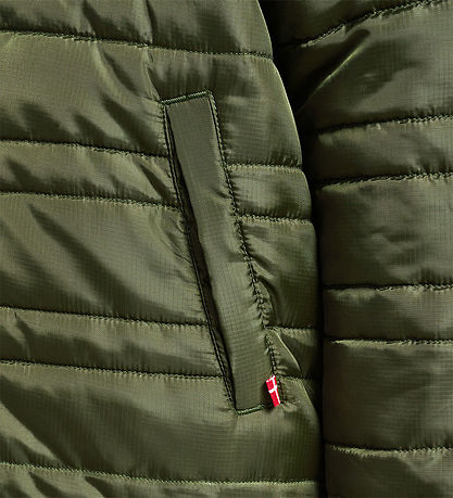 Hummel Vadderad jacka - hmlBilbo Tex - Olive Natt