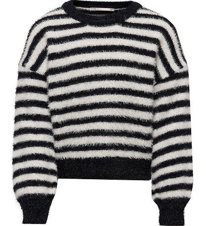 Kids Only Blússa - Prjónað - KogNewPiumo - Black/Egret Stripes
