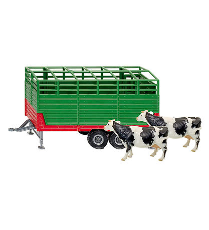 Siku Livestock trailer - 1:32 - Green w. Cows