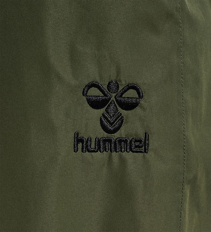 Hummel Shell trousers w. Suspenders - hmlMonsun Tex - Olive nigh