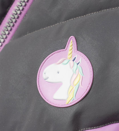 Name It Vadderad jacka - NmfMaren - Violet Tulle m. Unicorn