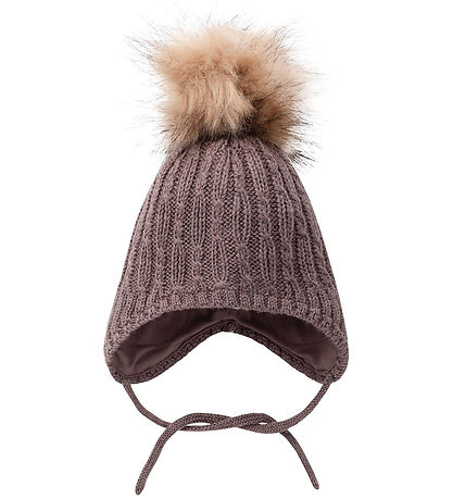 Name It Beanie - Knitted - NbfWrilla - Peppercorn