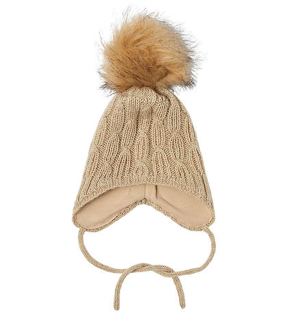 Name It Beanie - Knitted - NbmWrilla - White Pepper