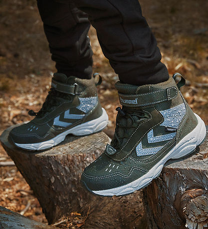 Hummel Vinterkängor - Zap-vandring Jr - Tex - Olive Natt