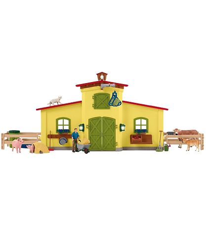 Schleich Farm World - 50x16x30 cm - Large Farm 42605 - Yellow