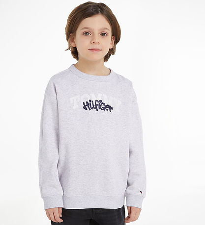 Tommy Hilfiger Sweatshirt Graffiti Grey Heather KW GR