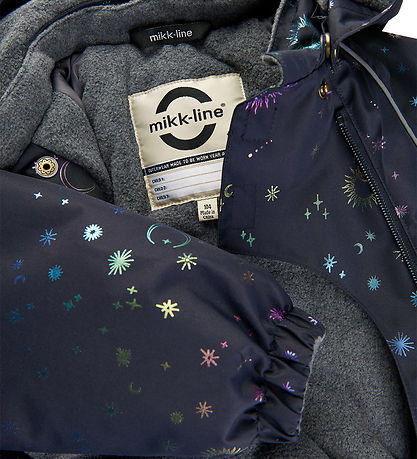 Mikk-Line Snowsuit - Recycled - Dark Navy w. Print