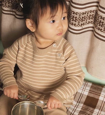 Flss Blouse - Knitted - Rib - Fly - Sand