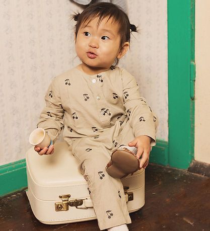 Flss Jumpsuit - Bernie - Desert w. Cherry