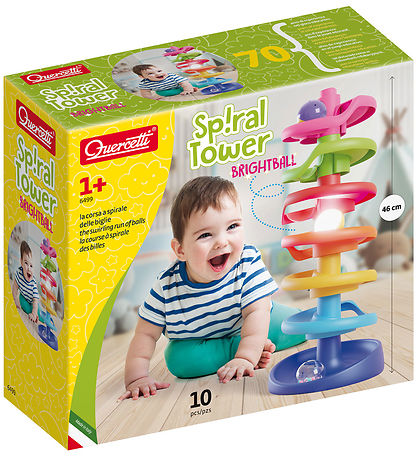 Quercetti Kúlubraut - Spiral Turn - Brightball - 10 Partar - 649