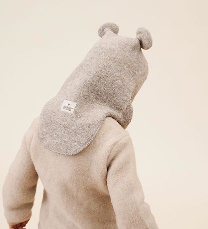 Huttelihut Balaklava - Ull/Bomull - Dubbel - Plys - Camel Melan
