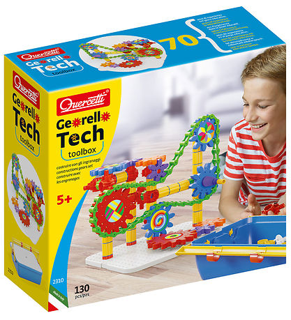 Quercetti Construction Playset - Georello Tech - 130 Parts - 231