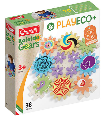 Quercetti Smíða sett - Kaleido Gears - PlayEco+ - 38 Partar - 82