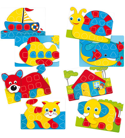Quercetti Stick mósaík - Fantacolor 3D - 33 Partar - 4400