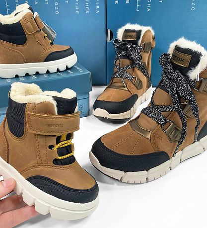 Geox Winter Boots Tex Flexyper Whiskey Black KW SK