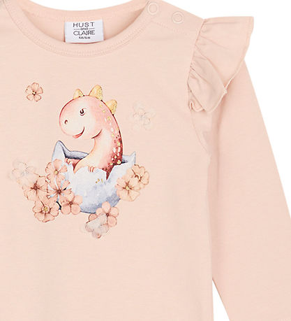 Hust and Claire Bodysuit l/s - Bri - Peach Dust
