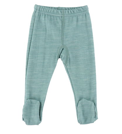 Joha Leggings - ull/Bambus - Grænt