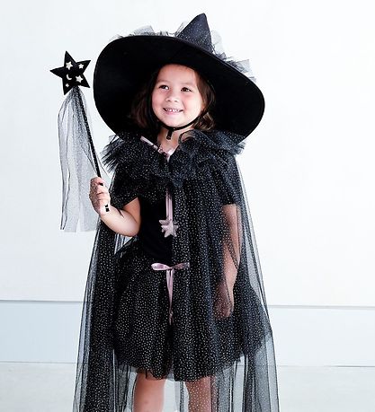 Mimi & Lula Skikkjan - Esmerelda Witch Halloween - Svart