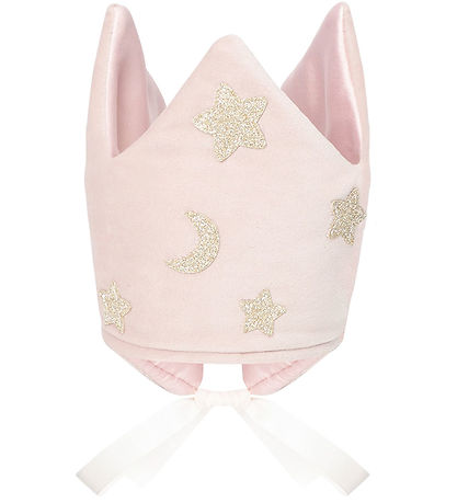 Mimi & Lula Krone - Fløyel Pink Stars And Måne