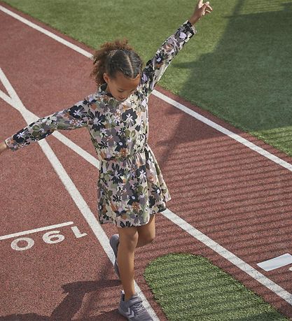 Hummel Dress - hmlMarble - Sparrow w. Flowers