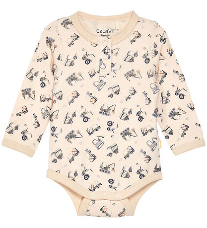 CeLaVi Bodysuit l/s - Wool - Dark Blue