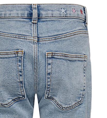Kids Only Jeans - KogBillie - Light Blue Denim/broderi
