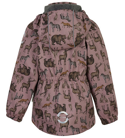 Mikk-Line Softshell Jacket w. Fleece - Recycled - Zoo - Twilight