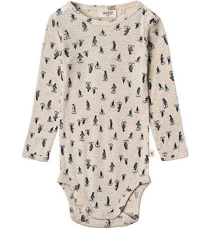 Wheat Romper l/s - Wol - Plain - Pinguns van Ice