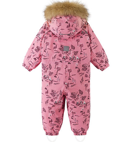 Reima Snowsuit - Lappi - Sunset Pink w. Print