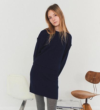 Designers Remix Blouse - Wool - Carmen Cropped - Navy