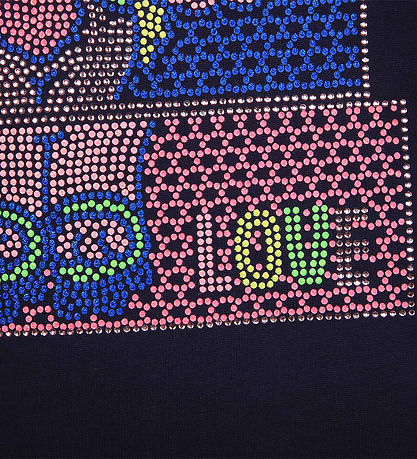 Billieblush Bluse - Navy m. Strassstein