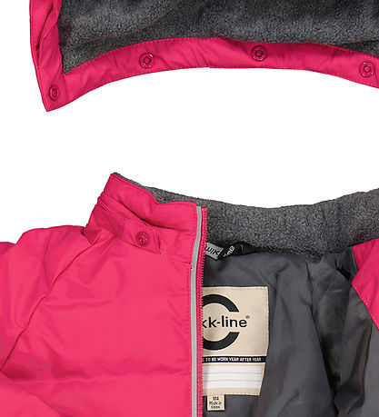 Mikk-Line Steppmantel - PU - Recycelt - Fuchsia Rot