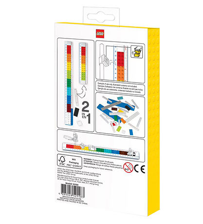 LEGO Stationery Ruler - 30 cm - Build Yourself w. Figure