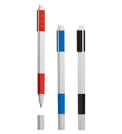LEGO® Schreibwaren-Gelstift - 3er-Pack - Rot/Blau/Schwarz
